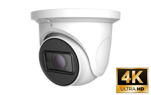 8M Pixel, POE, White Colour, dot matrix LED IR, 2.8mm fixed Lens, Vandalproof, IP 67, ONVIF, Built-in MIC, Built-in micro SD card slot, 3-Axis,White