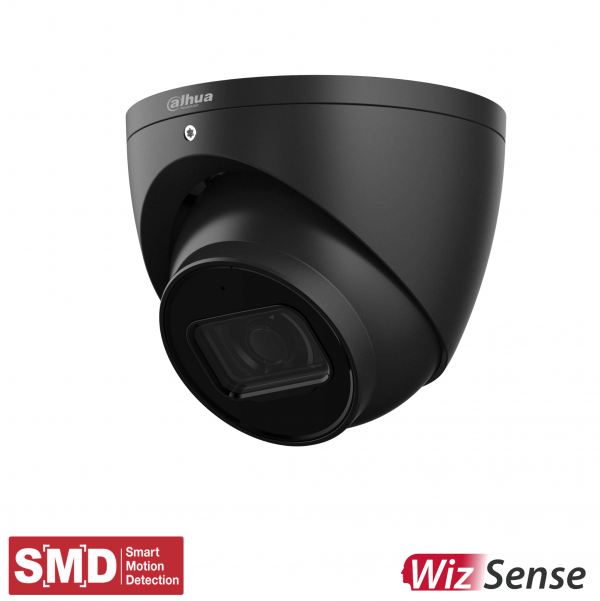 Dahua 6MP IP Turret Fixed 2.8mm,Built-in Mic,ICR,WDR,IVS,IP67,POE,black