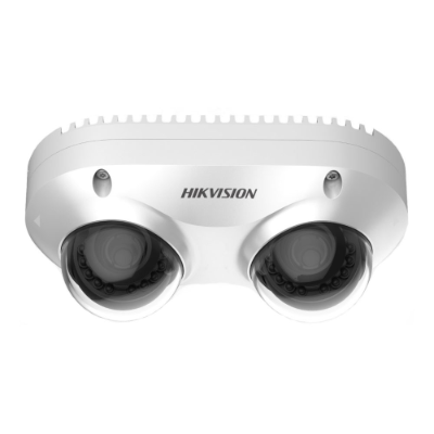 Hikvision 4K Dual Lens Panovu Camera, 2x 8MP Sensor, WDR, H.265, IK10, IP67, 6mm