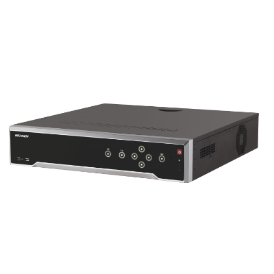 Hikvision 32ch NVR, 16 PoE Ports, 256Mbps, H.265, 4K, 1.5RU, 4 x HDD Bays + 3TB