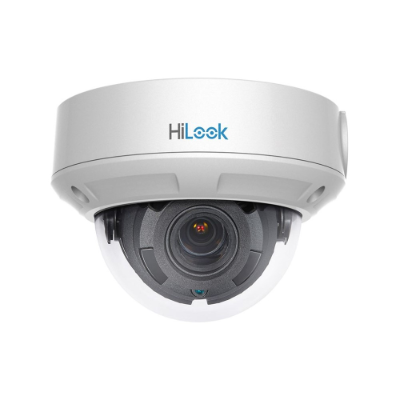 HiLook 4MP Outdoor Vari-focal Dome Camera, H.265, 30m IR, IP67, 2.8-12mm