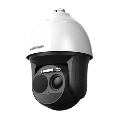 Hikvision Thermal & Optical Bi-Spec Dome Camera, IR, 384x288, 24VAC, 9mm