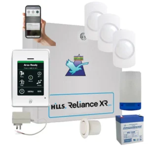 Hills Security Alarm System Reliance XR, Touchnav Kit with Guardall Detectors