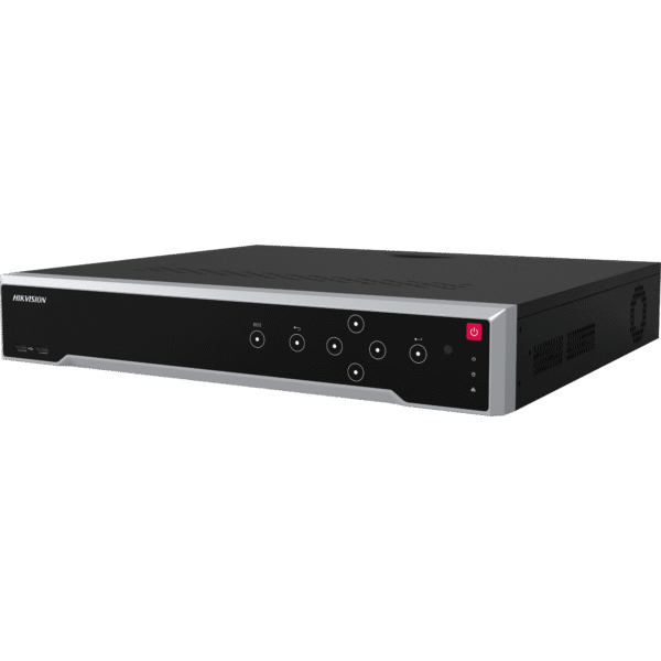 Hikvision 16ch NVR, M-Series 16 PoE NVR, 256Mbps, 32MP max, 4 Bay, 1.5RU, No HDD