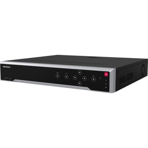 Hikvision 32ch M-Series 16 PoE NVR, 320Mbps, 32MP max, 4 Bay, 1.5RU, No HDD