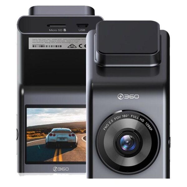 360 Botslab Dash Cam G300H - 1080P Full HD Car Camera Video Recorder - Black