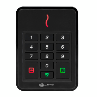 Gallagher SMB T30 Multi Tech Keypad Reader, Black