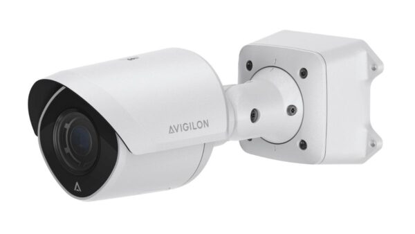 Avigilon 5.0C-H6SL-BO2-IR 5MP Outdoor Bullet IP Camera, H.265: H.264: MJPEG, 10.9-29mm 2.7x Varifocal Motorised Lens, Vandal Resistant, True WDR, Auto Focus Lens, ICR D/N Filter, IR LEDs, AI-Metadata, External I/O, OnBoard Storage, 12VDC: PoE