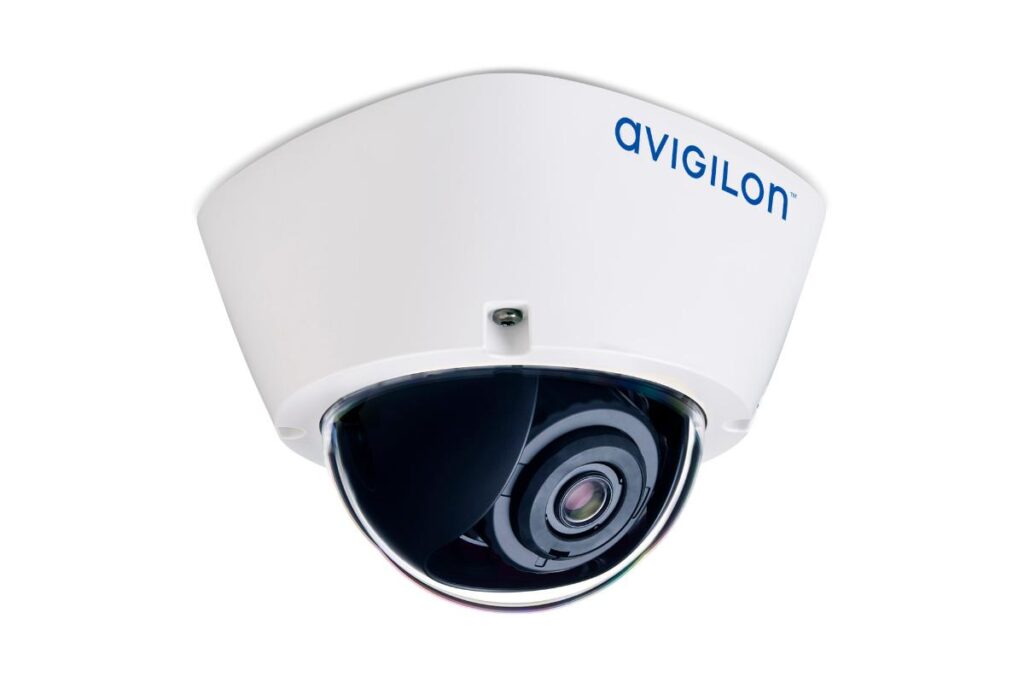Avigilon 8.0C-H5A-DO1 8MP Outdoor Dome IP Camera, H.265: H.264: MJPEG, 4.9-8mm 1.7x Varifocal Motorised Lens, Vandal Resistant, True WDR, Auto Focus Lens, ICR D/N Filter, AI-Metadata, External I/O, OnBoard Storage, 12VDC: 24VAC: PoE