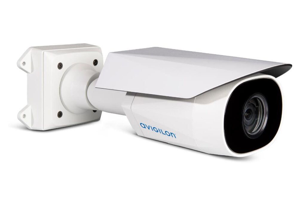 Avigilon 2.0C-H5A-BO2-IR 2MP Outdoor Bullet IP Camera, H.265: H.264: MJPEG, 9-22mm 2.4x Varifocal Motorised Lens, Vandal Resistant, True WDR, Auto Focus Lens, ICR D/N Filter, IR LEDs, AI-Metadata, External I/O, OnBoard Storage, 12VDC: 24VAC: PoE