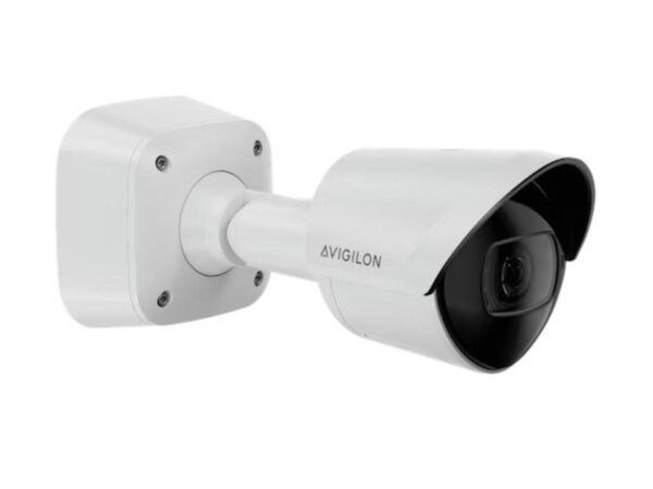 AVIGILON 4.0C-H6X-BO2-IR H6X 4MP Outdoor Bullet IP Camera, H.265: H.264: MJPEG, 4.5-148.5mm 33x Varifocal Motorised Lens, Vandal Resistant, Digital WDR, Auto Focus Lens, ICR D/N Filter, IR LEDs, AI Analytics, External I/O, OnBoard Storage, 12VDC: 24VAC: PoE