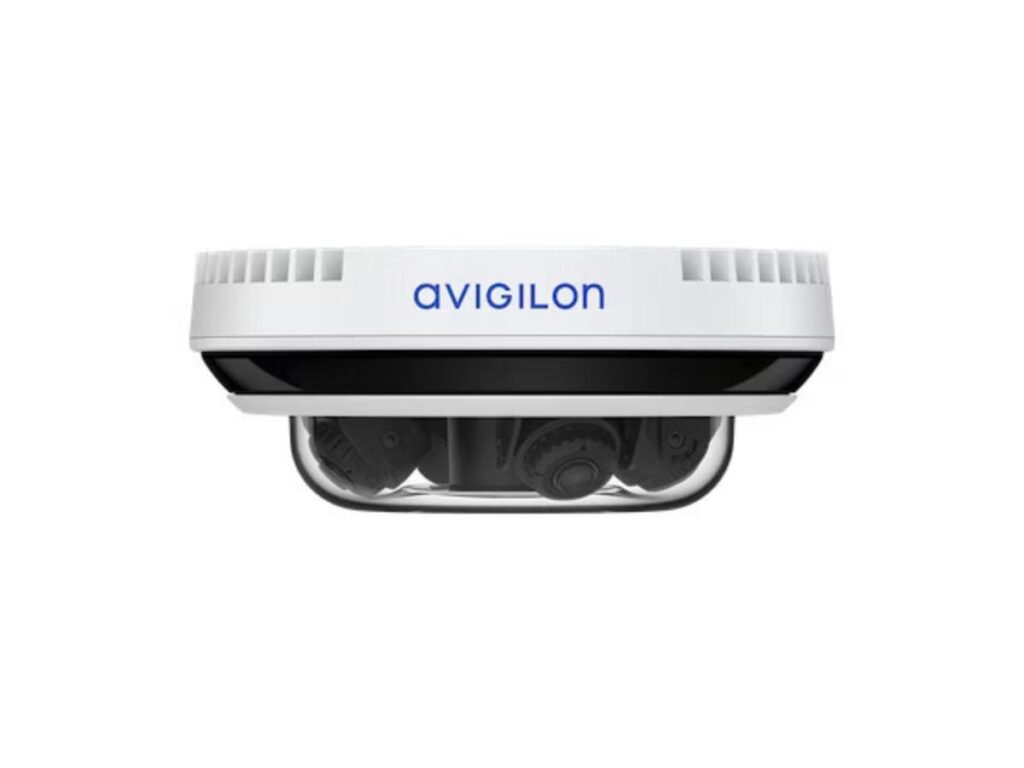 Avigilon 20C-H5A-4MH 20MP(4x5MP) Module Dependent Multisensor IP Camera, H.265: H.264: MJPEG, 3.3-5.7mm 1.7x Varifocal Motorised Lens, Module Dependent, True WDR, Auto Focus Lens, ICR D/N Filter, Module Dependent, AI-Metadata, External I/O, OnBoard Storage, 24VAC: 24VDC: PoE