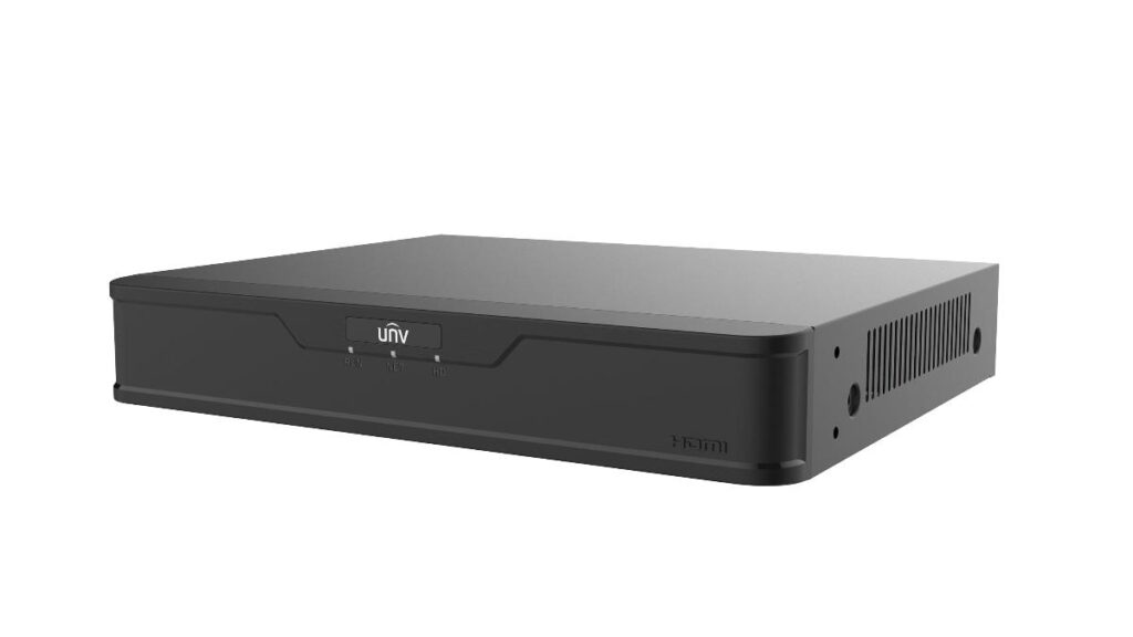 UNIVIEW NVR501-08B-P8-IQ NVR, 8CH, 8xPoE Ports, 80Mpbs Incoming, 1xHDD Bay, 0TB Included, Total Max 50W Total PoE (Port PoE Max 30W), Up to 12MP/4K Recording Resolution, AI-Metadata capable